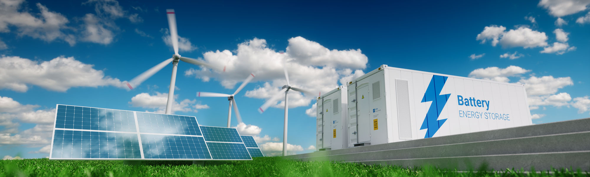Solar, wind, and storage renewable energy