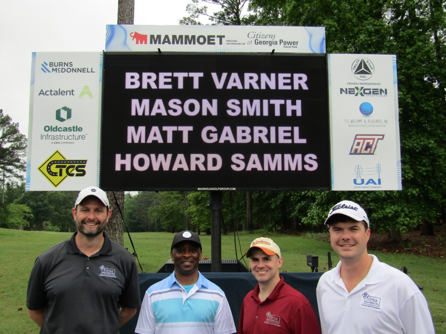 Brett Varner, David Bennett, and Matt Gabriel from Mesa joined Howard Samms from Georgia Power
