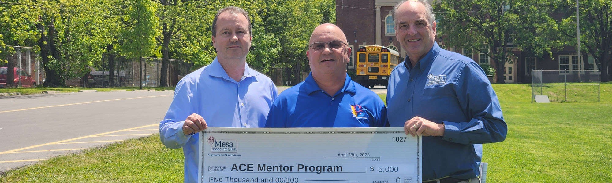 ACE Mentor Program receive check