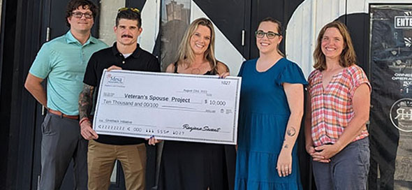 Veteran Spouse Project receives check