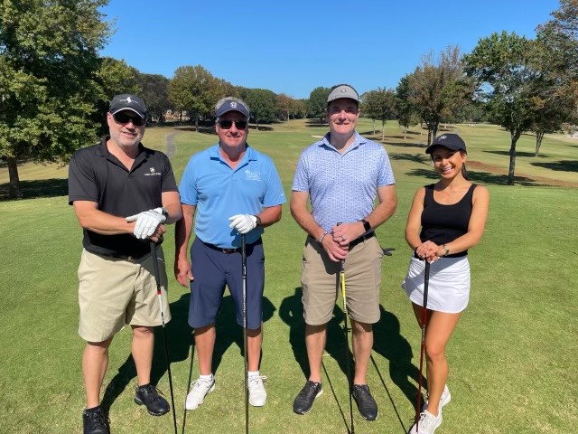 Tim Rausch, Senior Program Manager at Mesa Associates, Inc., was joined by three other golfers, Curt Westerman, Danielle Castley, and David Headric