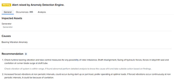 Anomaly Detection Engine (ADE) Alerts and Recommendations