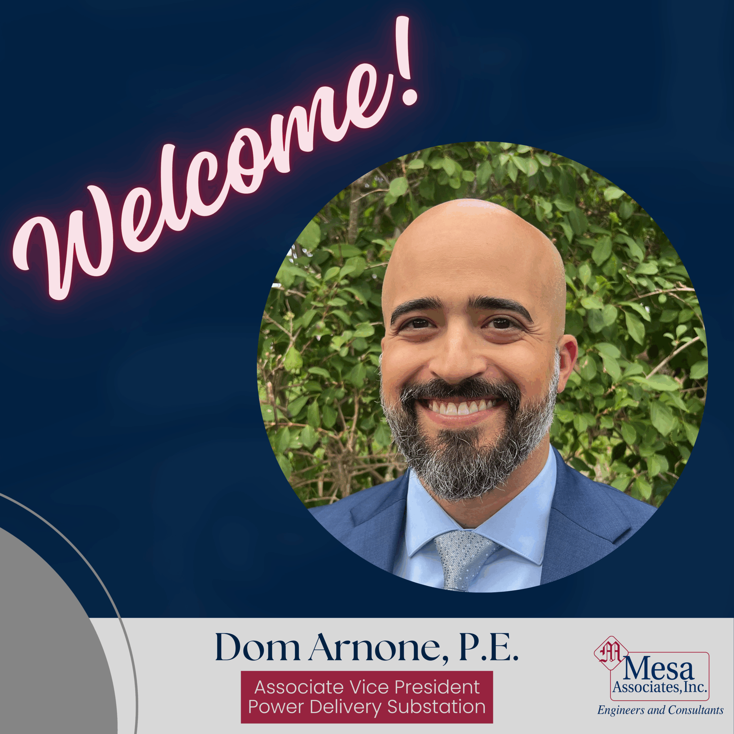 Dom Arnone Welcome Graphic